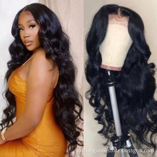 13*6" lace front wig Pre Plucked 6inch Body parting Big deal grade 10A luxury body wave pre plucked human hair lace front wig